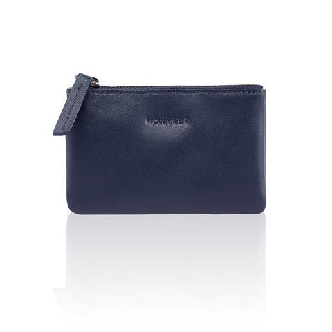 LEATHER EXECUTIVE WALLET - NAVY