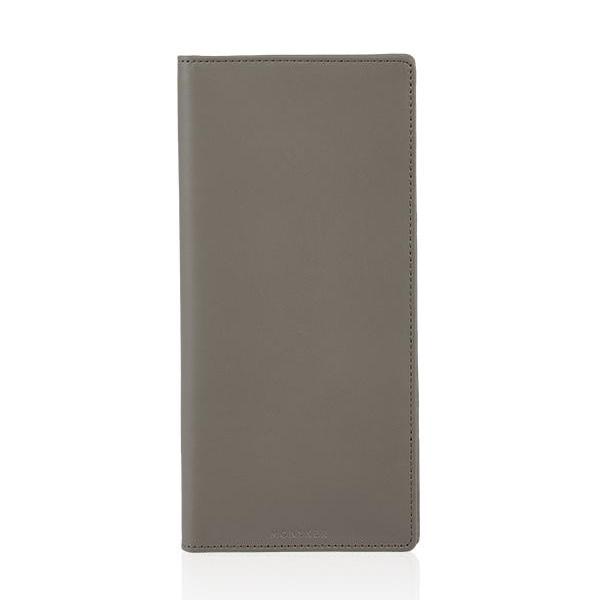 MONYKER Leather Executive Wallet TAUPE