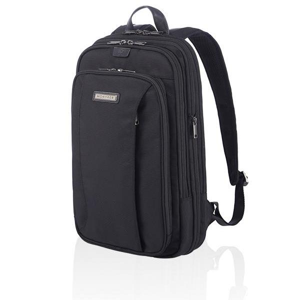 MONYKER Slim Ballistic Nylon Backpack | Hudson Expandable Bag display picture 3