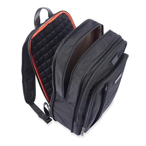 MONYKER HUDSON EXPANDABLE BACKPACK - BALLISTIC NYLON BLACK:  INTERIOR