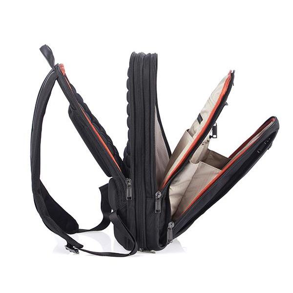 MONYKER HUDSON EXPANDABLE BACKPACK - BALLISTIC NYLON BLACK