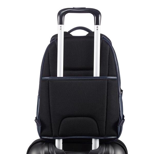 MONYKER William Leather Backpack:  Luggage Handle Slot