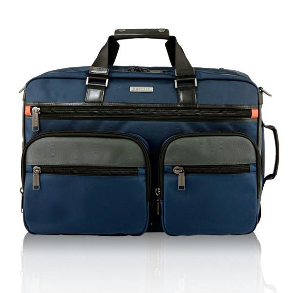 Ready to Book Navy Blue Nylon Weekender Bag