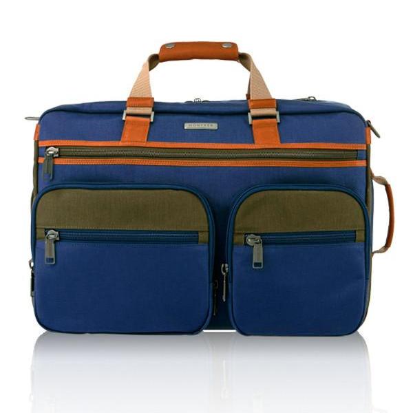 MONYKER blue casual nylon 3-in-1 travel bag