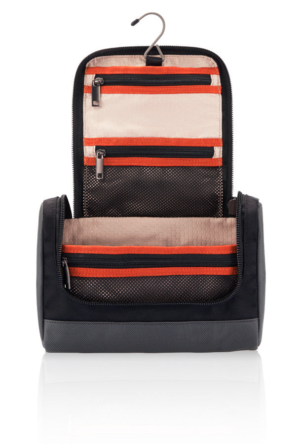 MONYKER toiletry kit interior zip pockets and compartments