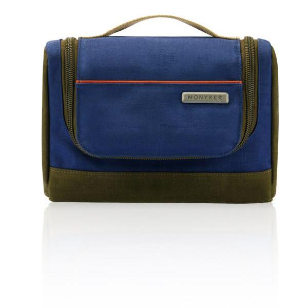 MONYKER blue casual nylon toiletry kit
