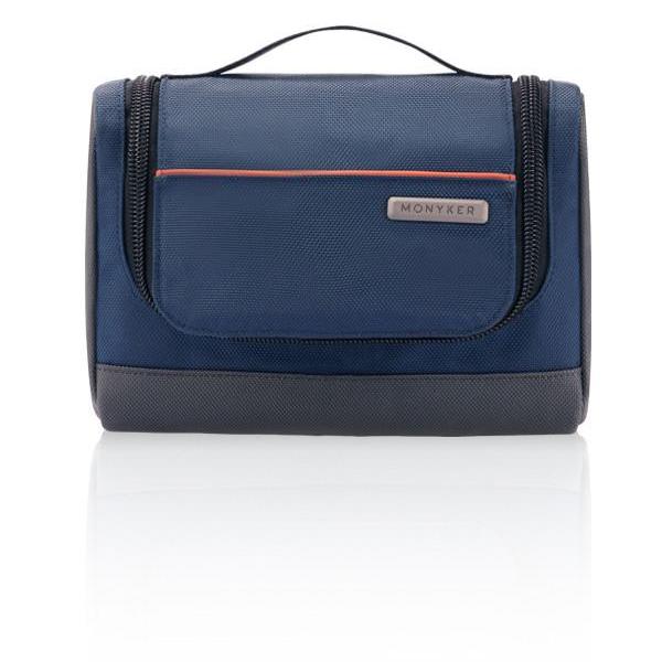 MONYKER navy ballistic nylon toiletry kit