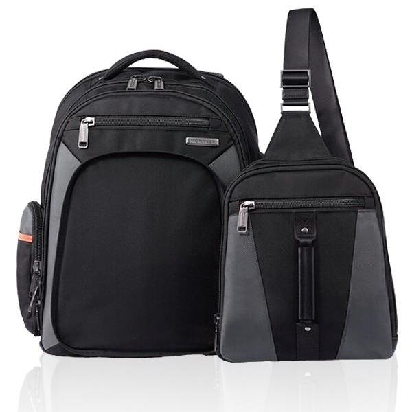 MONYKER Carryall Backpack Ballistic Nylon Black: 2-bags-in-1