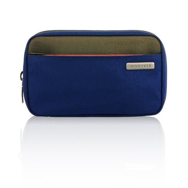 MONYKER blue casual nylon travel cord organizer