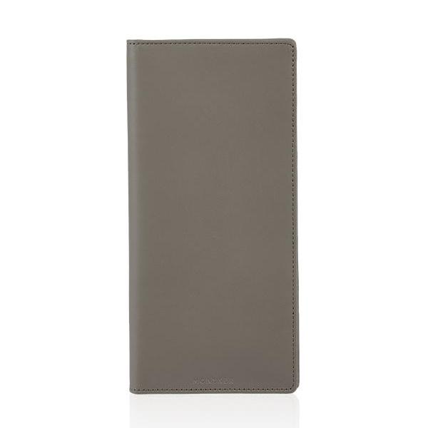 MONYKER Leather Executive Wallet TAUPE
