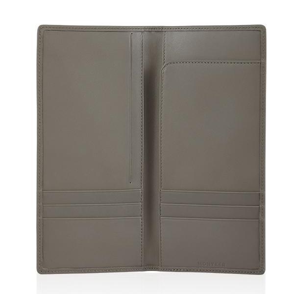 MONYKER Leather Executive Wallet TAUPE:  Interior