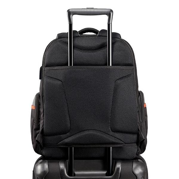MONYKER Carryall Backpack Ballistic Nylon Black:  Luggage Handle Slot