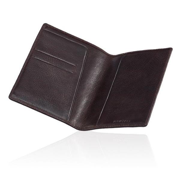 MONYKER Leather Passport Sleeve BROWN: Interior