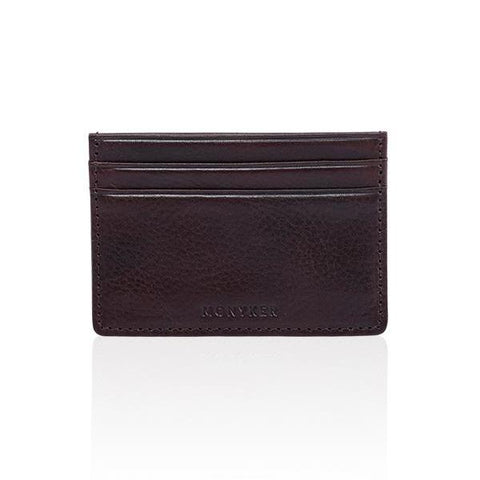 LEATHER BUSINESS CARD CASE - NAVY