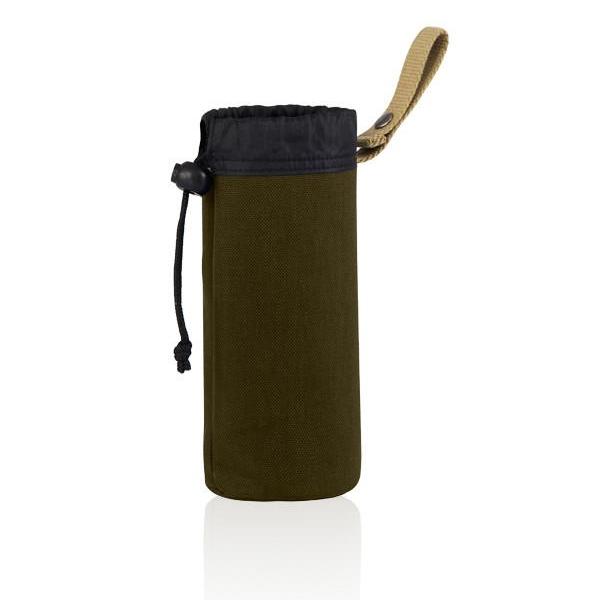MONYKER olive casual nylon snap-on bottle holder